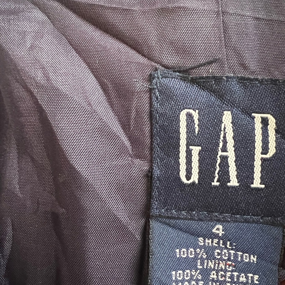 Vintage GAP crushed blue velvet double breasted jacket - Picture 6 of 6
